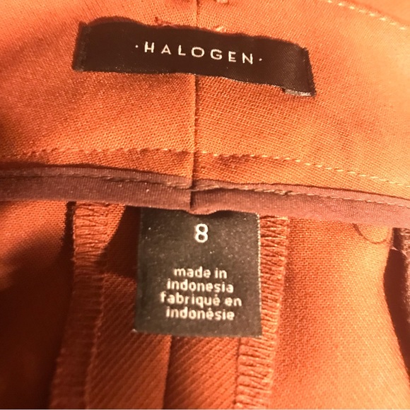 HALOGEN BURNT ORANGE SLACKS/PANTS/ 😊SIZE 8 - Picture 7 of 8